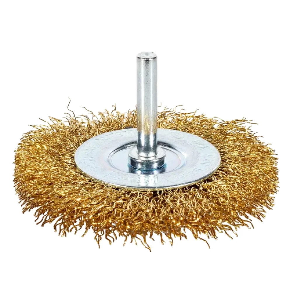Escova de Aco Latonado Circular com Haste FIO 0,30MM 75X10MM Graff 5710008