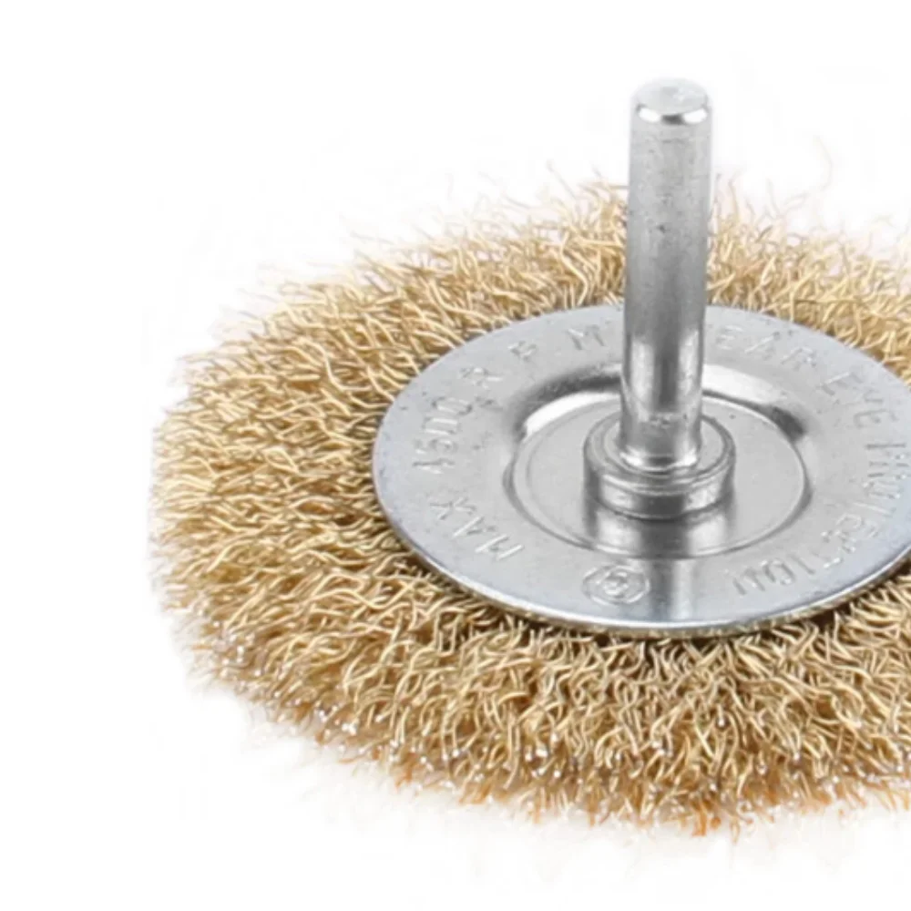 Escova de Aco Latonado Circular com Haste Hobby FIO 0,30MM 50X8MM Inebras 06673