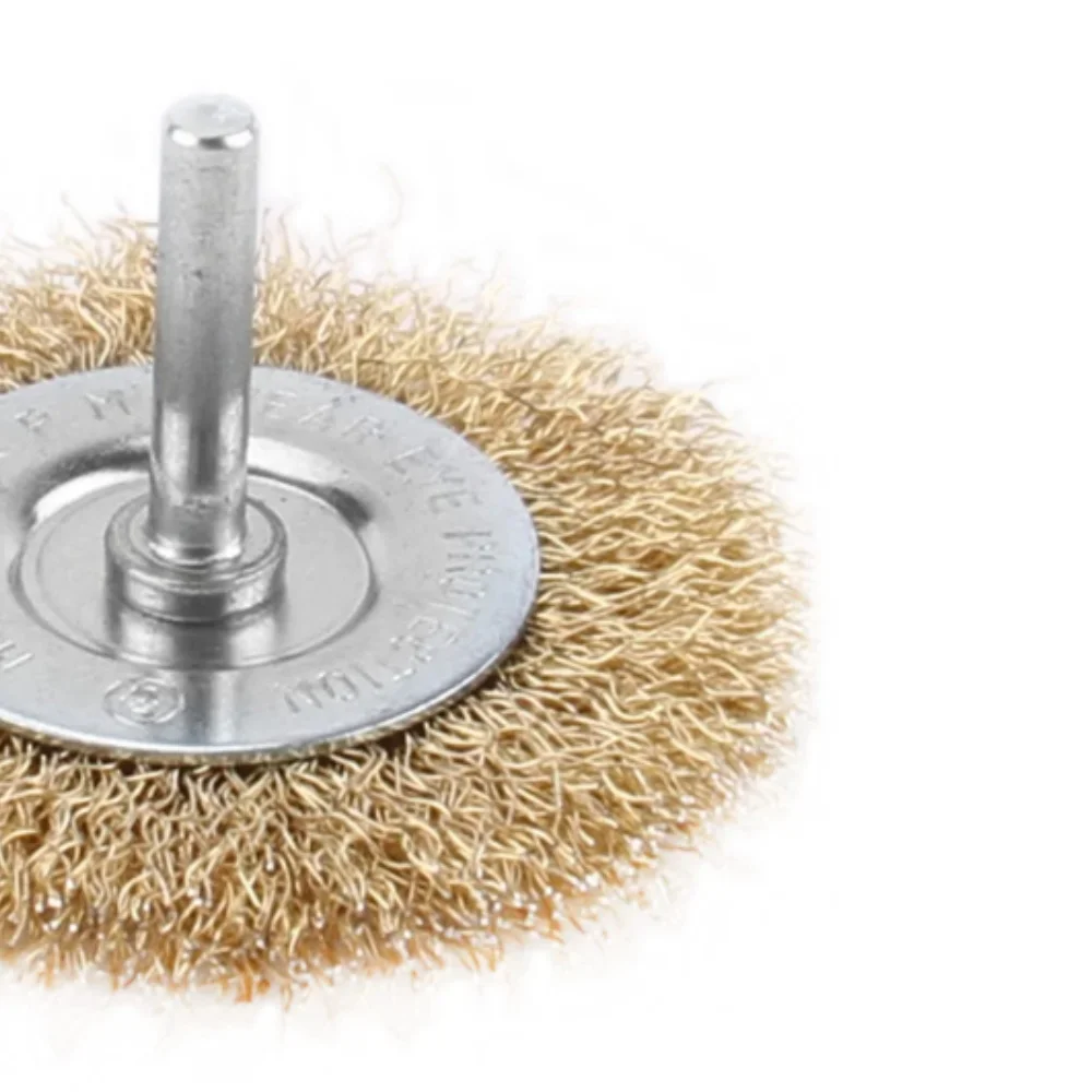 Escova de Aco Latonado Circular com Haste Hobby FIO 0,30MM 50X8MM Inebras 06673