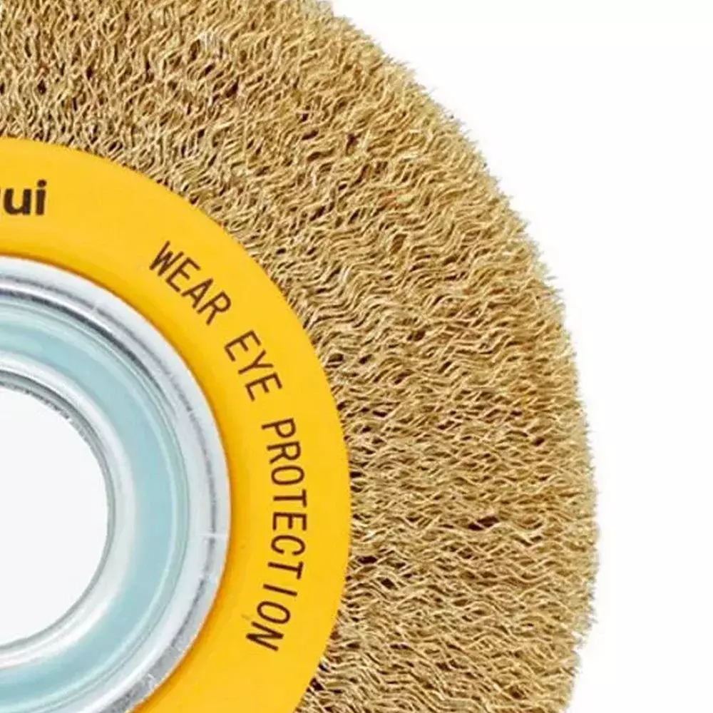 Escova de Aco Latonado Circular FIO 0,30MM 6X3/4" Pequi 544061
