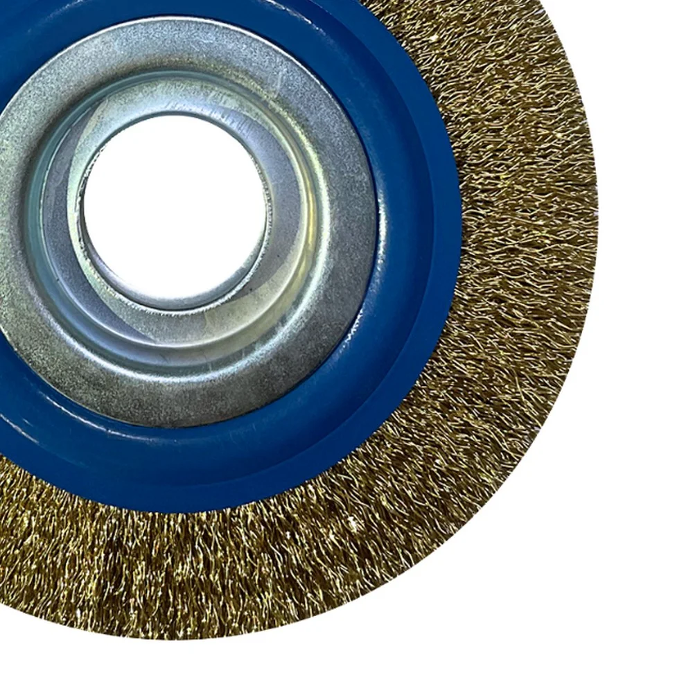 Escova de Aco Latonado Circular Premium Profissional FIO 0,30MM Reducoes 1/2" 5/8" e 3/4" 6X1" Inebras 06655