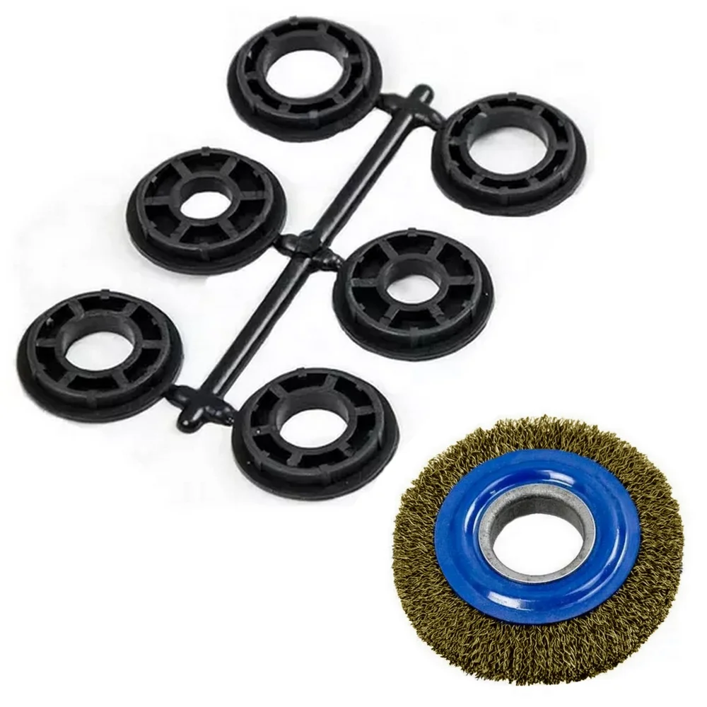 Escova de Aco Latonado Circular Profissional FIO 0,30MM Reducoes 1/2" 5/8" e 3/4" 4X1" Inebras 06653