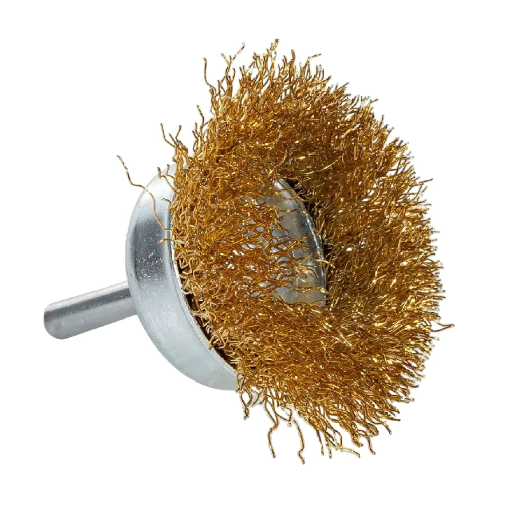 Escova de Aco Latonado Copo com Haste FIO 0,30MM 50MM Graff 5710009