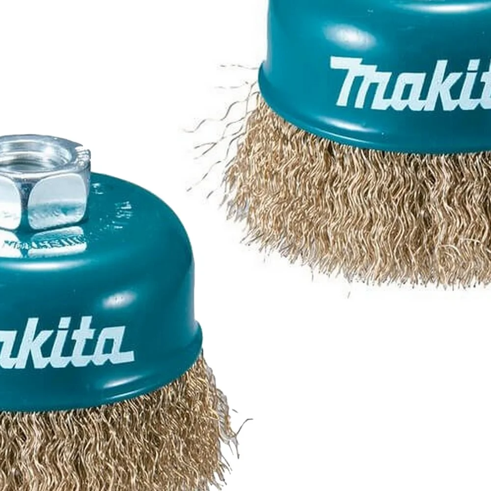 Escova de Aco Latonado Copo FIO 0,30 3"X14MM Makita D-39768