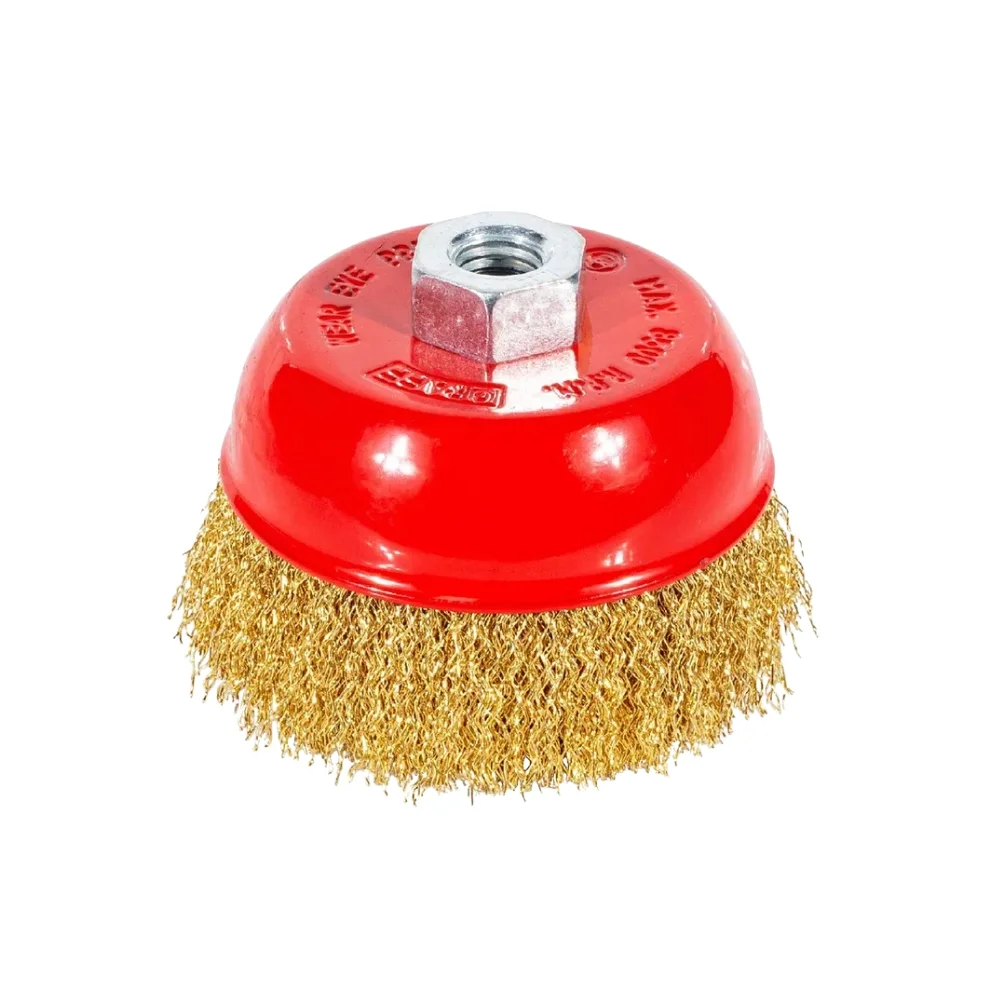Escova de Aco Latonado Copo FIO 0,30 4"X14MM Graff 5710015