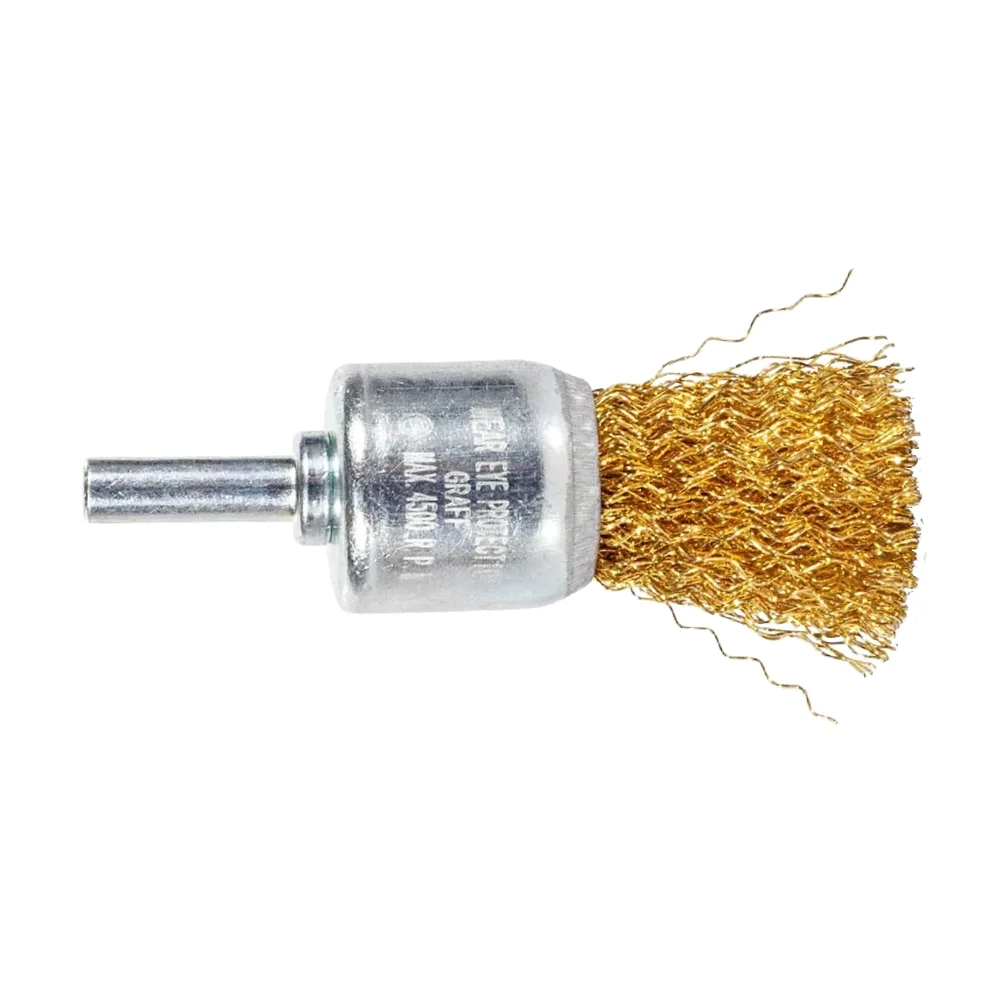 Escova de Aco Latonado Pincel Hate 1/4" FIO 0,30MM 1" Graff 5710013