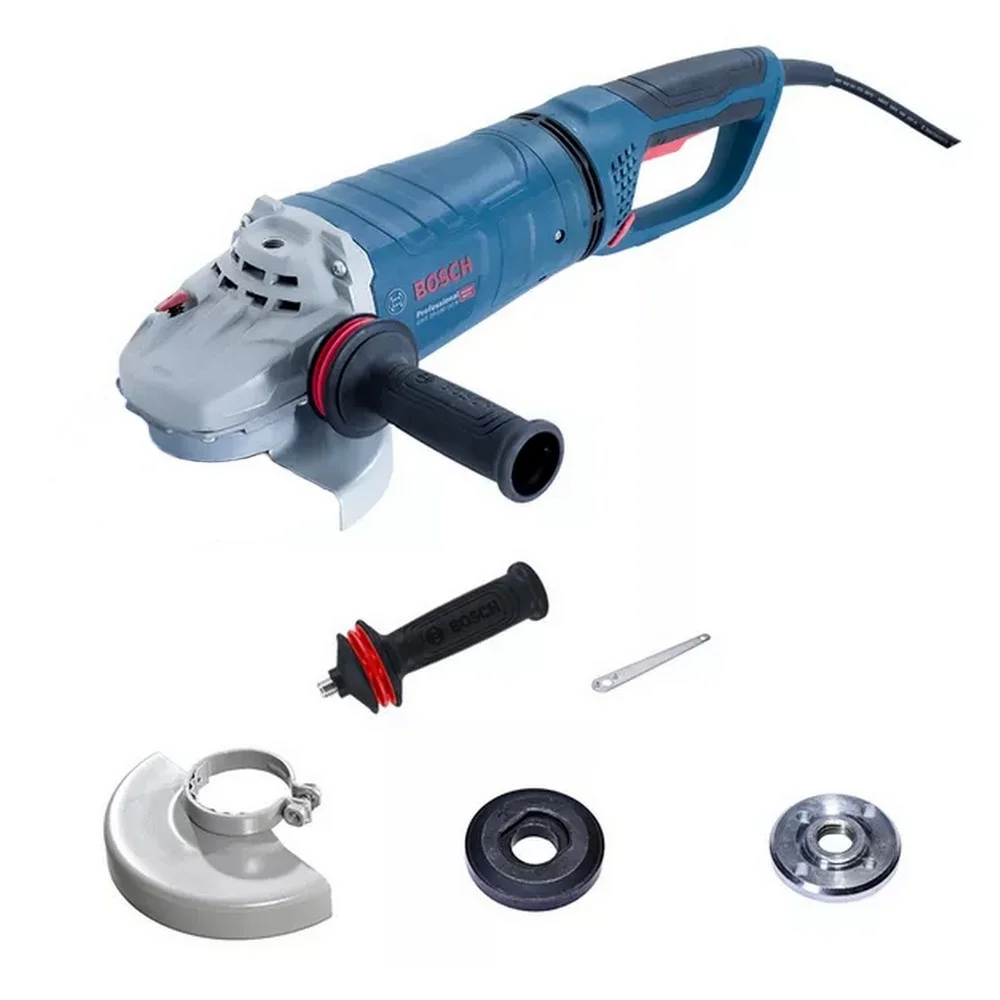 Esmerilhadeira Angular 8500RPM Funcao Homem Morto Punho Fechado Giratorio 7" 220V 2500W Bosch GWS 25-180LVI R