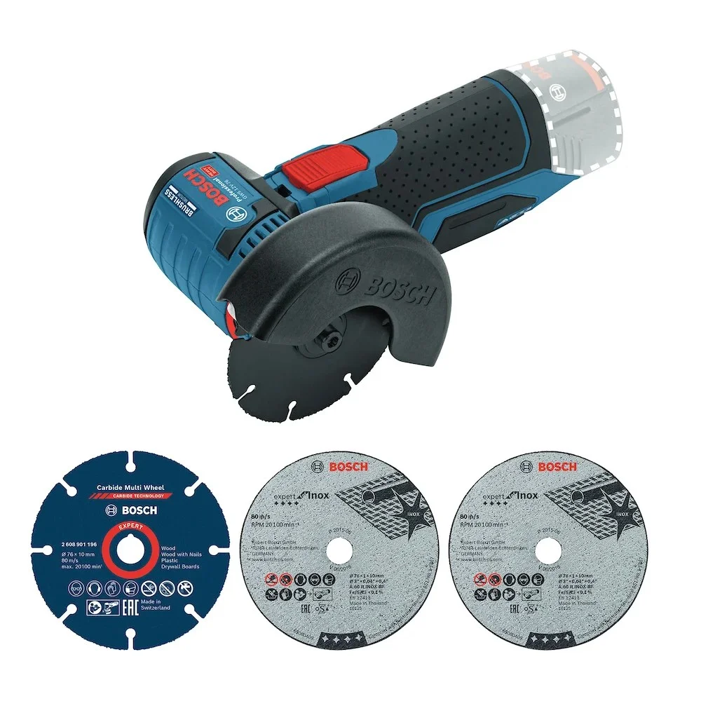Esmerilhadeira Angular a Bateria 12V Brushless Sem Carregador e Bateria 76MM-3" Bosch GWS 12-76