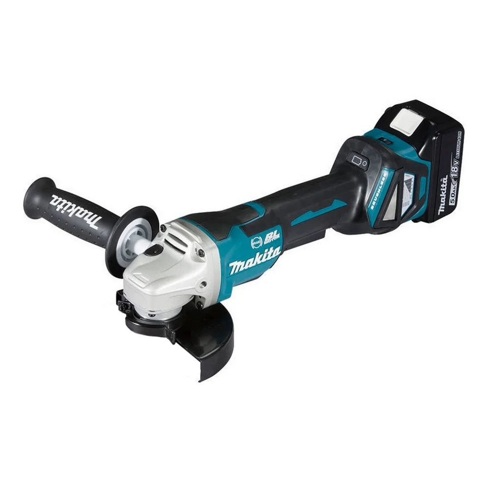 Esmerilhadeira Angular a Bateria 18V Brushless com Maleta Carregador e 2 Baterias 5AH 5" Bivolt Makita DGA518RTJ