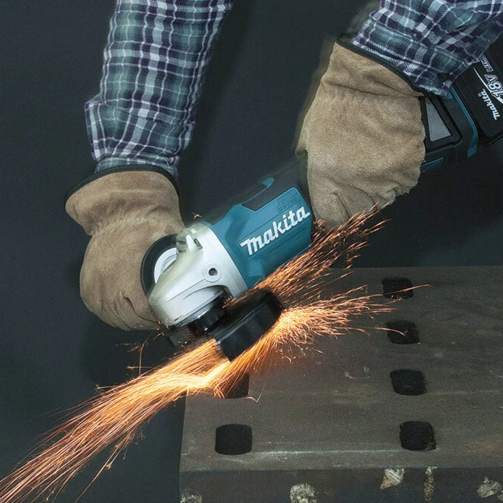 Esmerilhadeira Angular a Bateria 18V Sem Carregador e Bateria Funcao Homem Morto 4.1/2" Makita DGA458Z