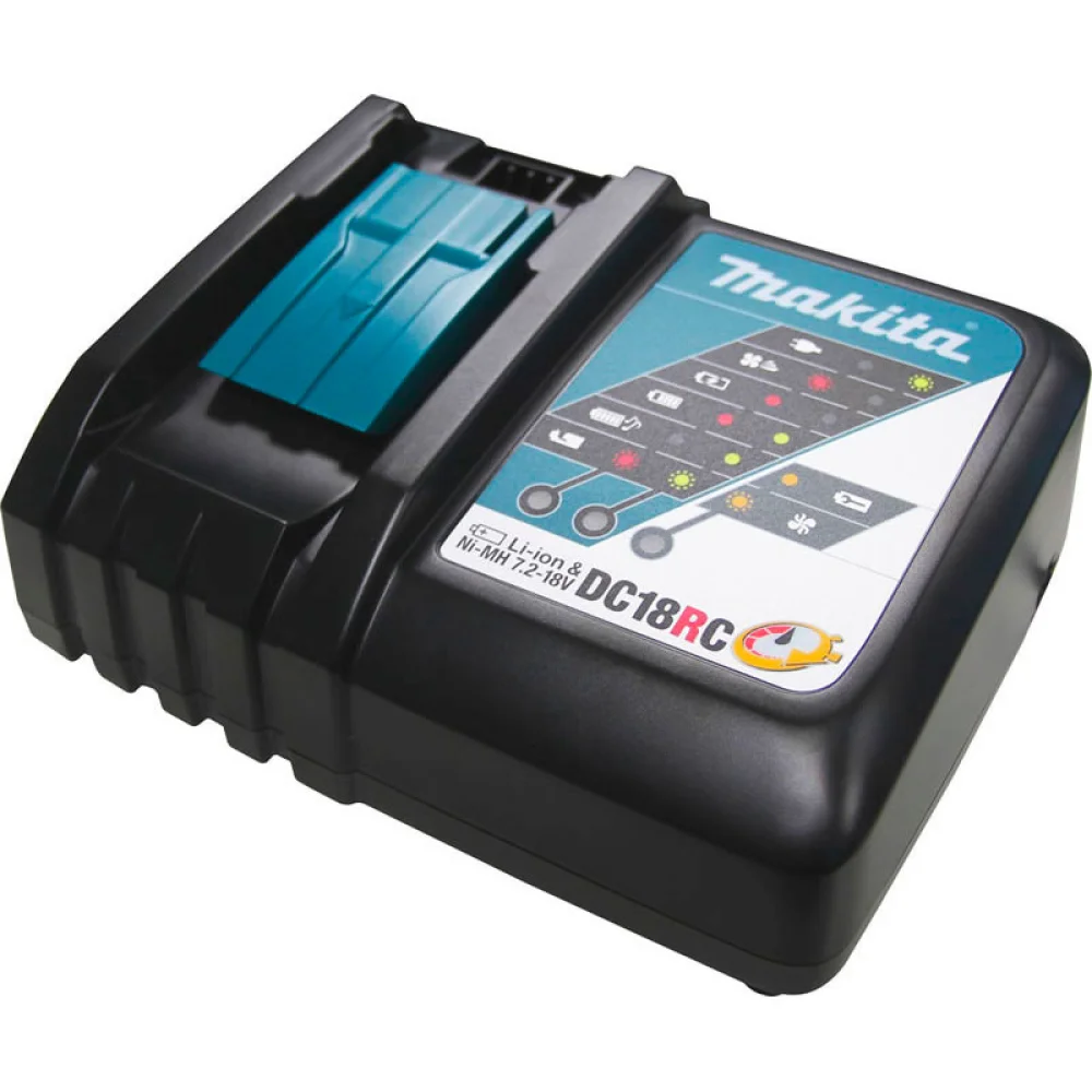 Esmerilhadeira Angular a Bateria 18V Brushless com Maleta Carregador e 2 Baterias 5AH 5" Bivolt Makita DGA517RTJ