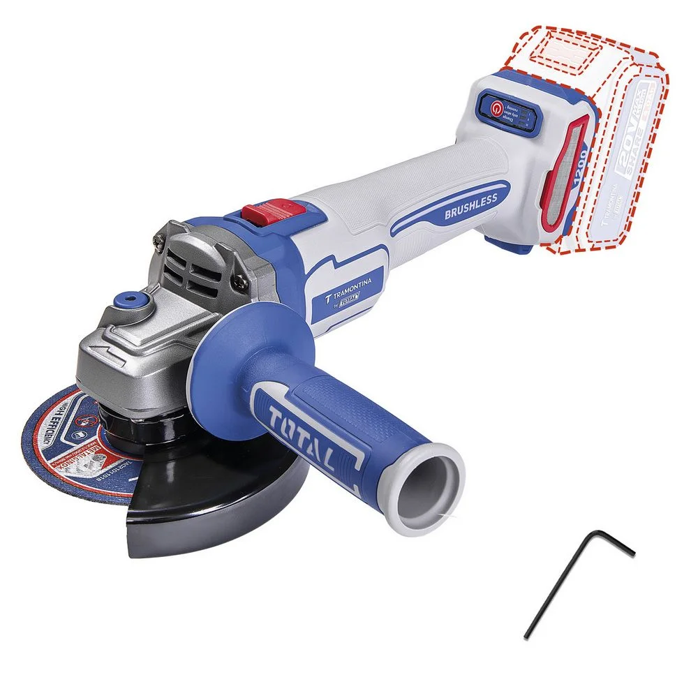 Esmerilhadeira Angular a Bateria 20V Brushless Sem Carregador e Bateria 5" Tramontina Tota 42306/005