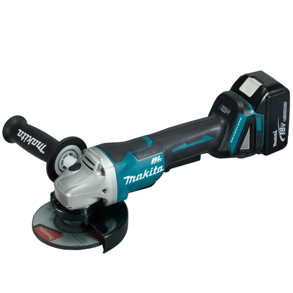 Esmerilhadeira Angular a Bateria 18V Brushless com Maleta Carregador 2 Baterias 3AH 5" Bivolt Makita DGA505RFE