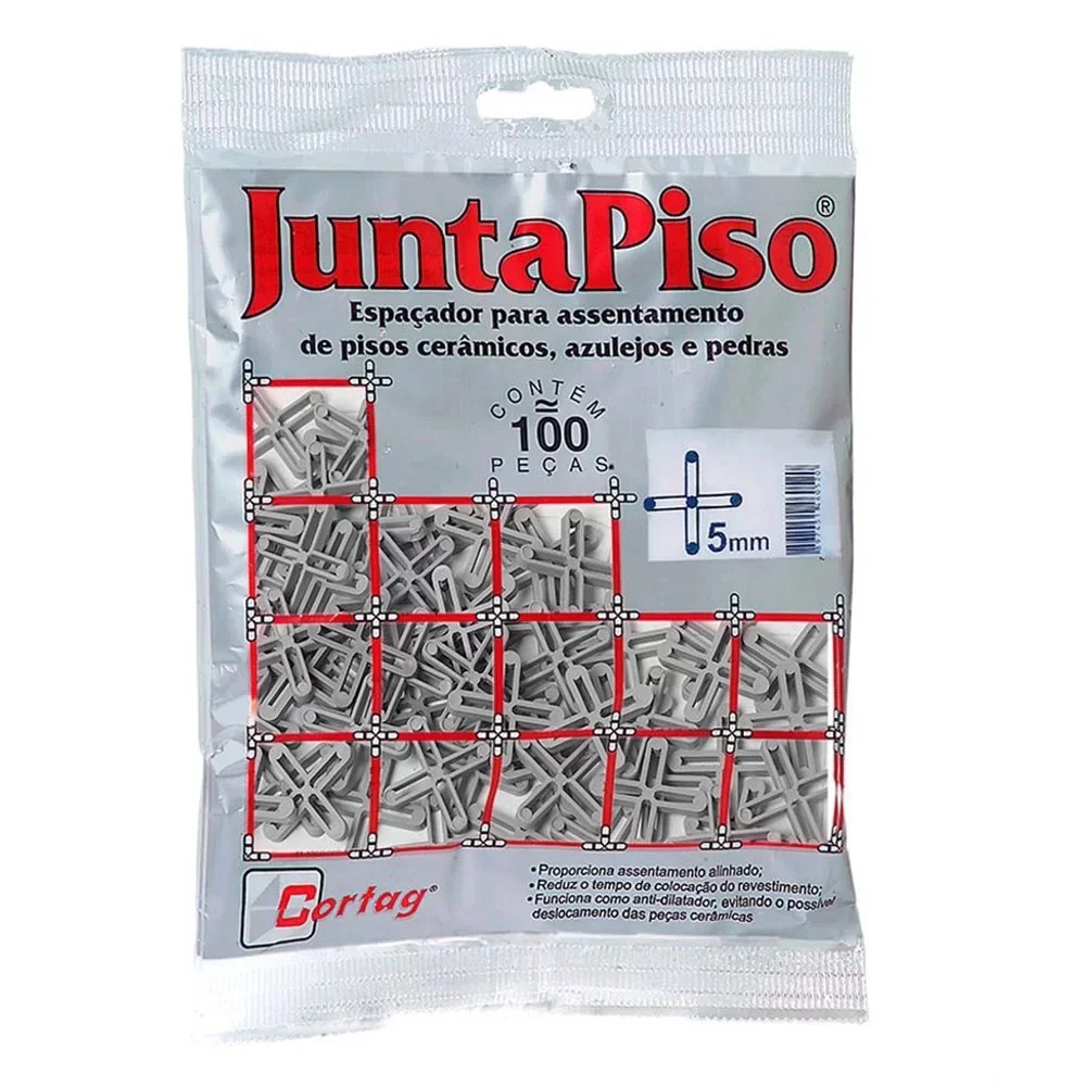 Espacador Juntapiso 100 Pecas 5MM Cortag 60520