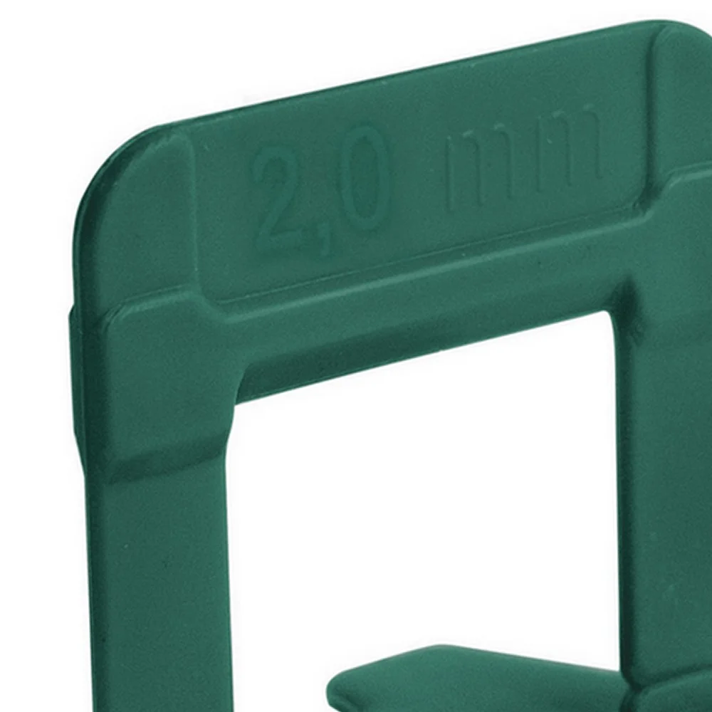 Espacador Nivelador Piso e Revestimento 50pcs ECO Verde 2MM Cortag 61338