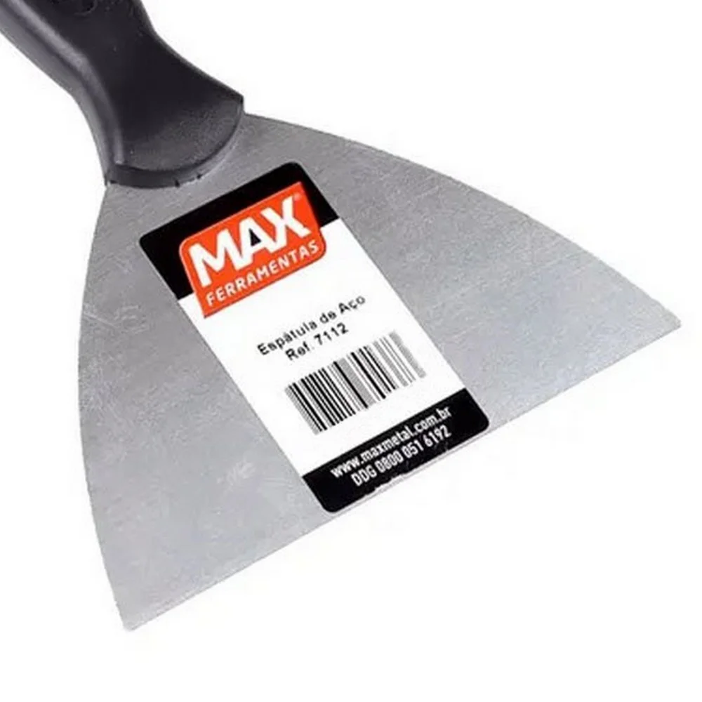 Espatula Massa Cabo Plastico 120MM Max 7112
