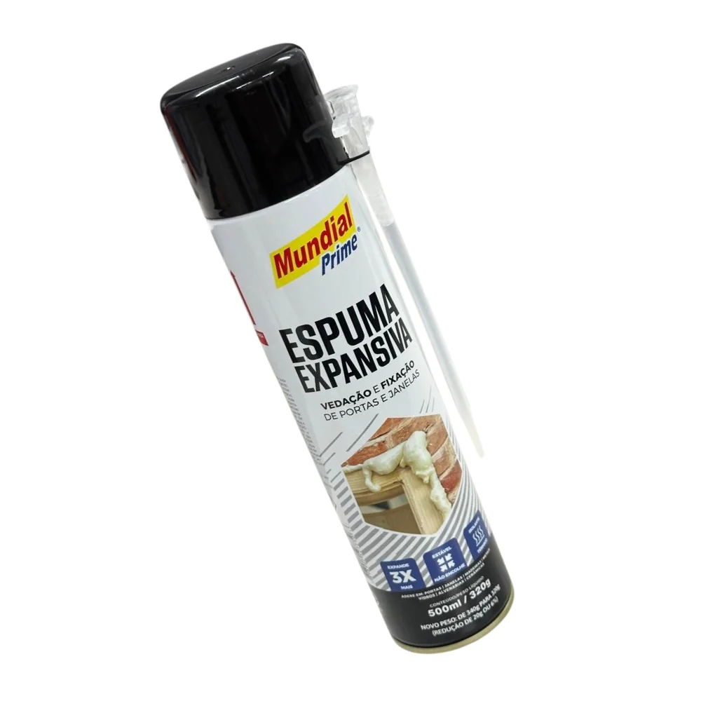 Espuma de Poliuretano Pro Spray 500ML Mundial Prime MP90