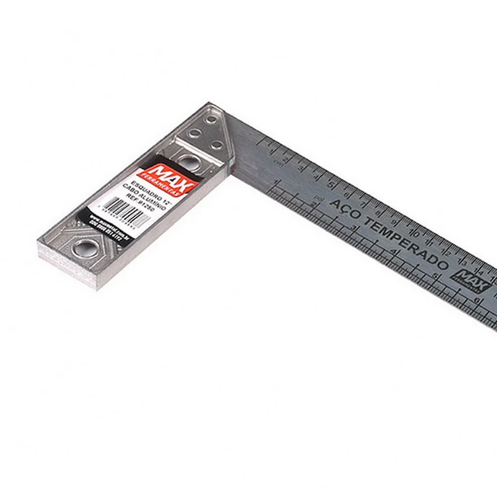 Esquadro de Aco com Cabo de Aluminio 12" Max 91250