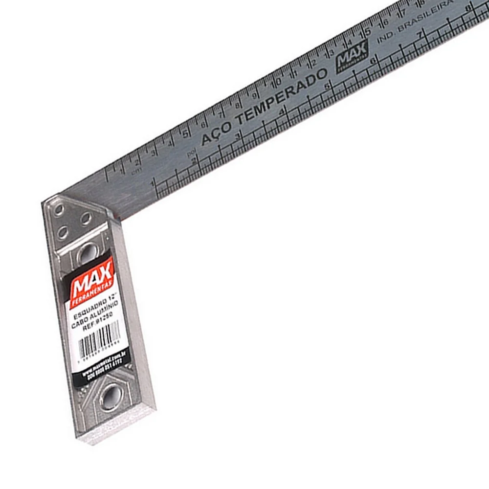 Esquadro de Aco com Cabo de Aluminio 12" Max 91250