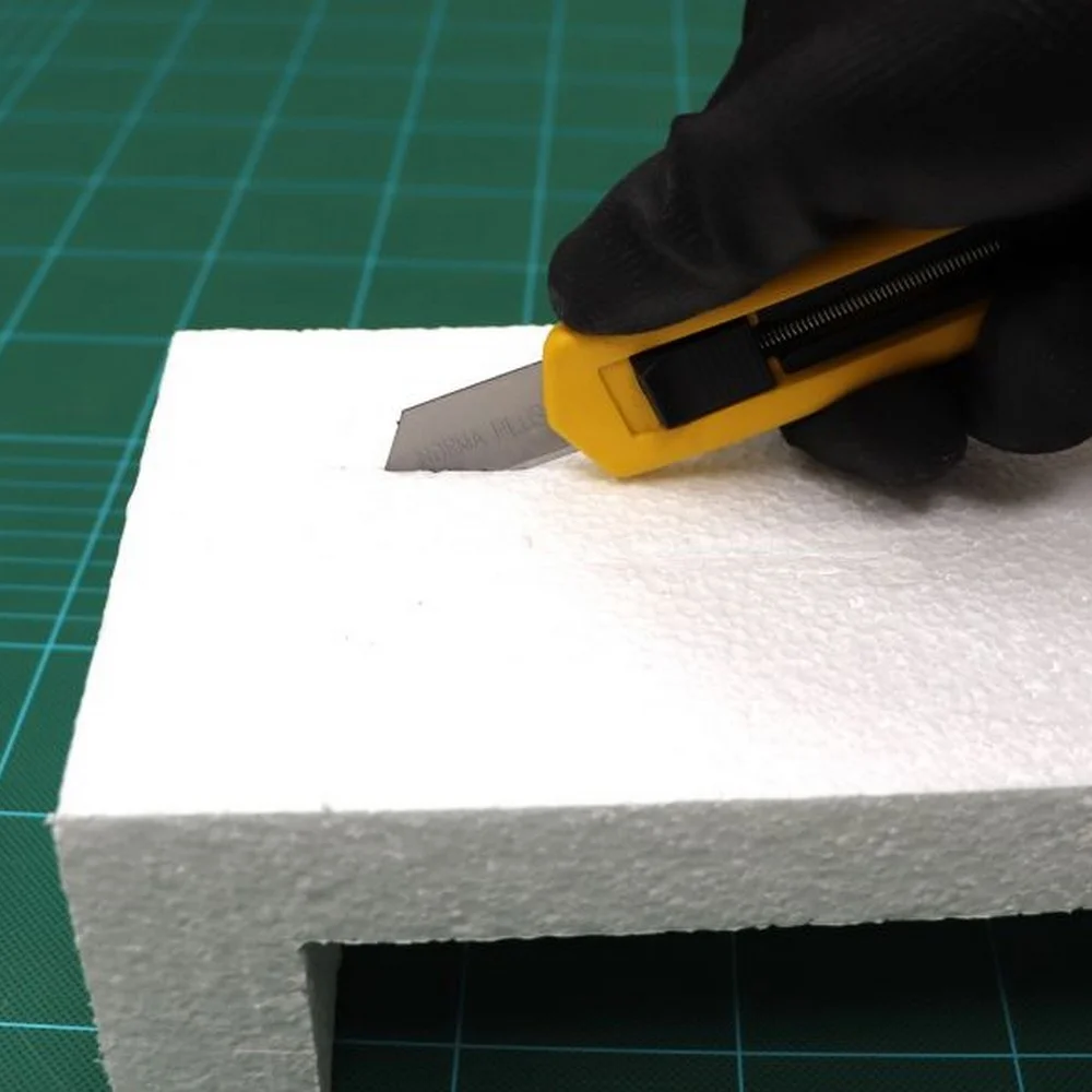 Estilete Retratil Trapezoidal Corpo Em Aluminio 18MM Norma RA14