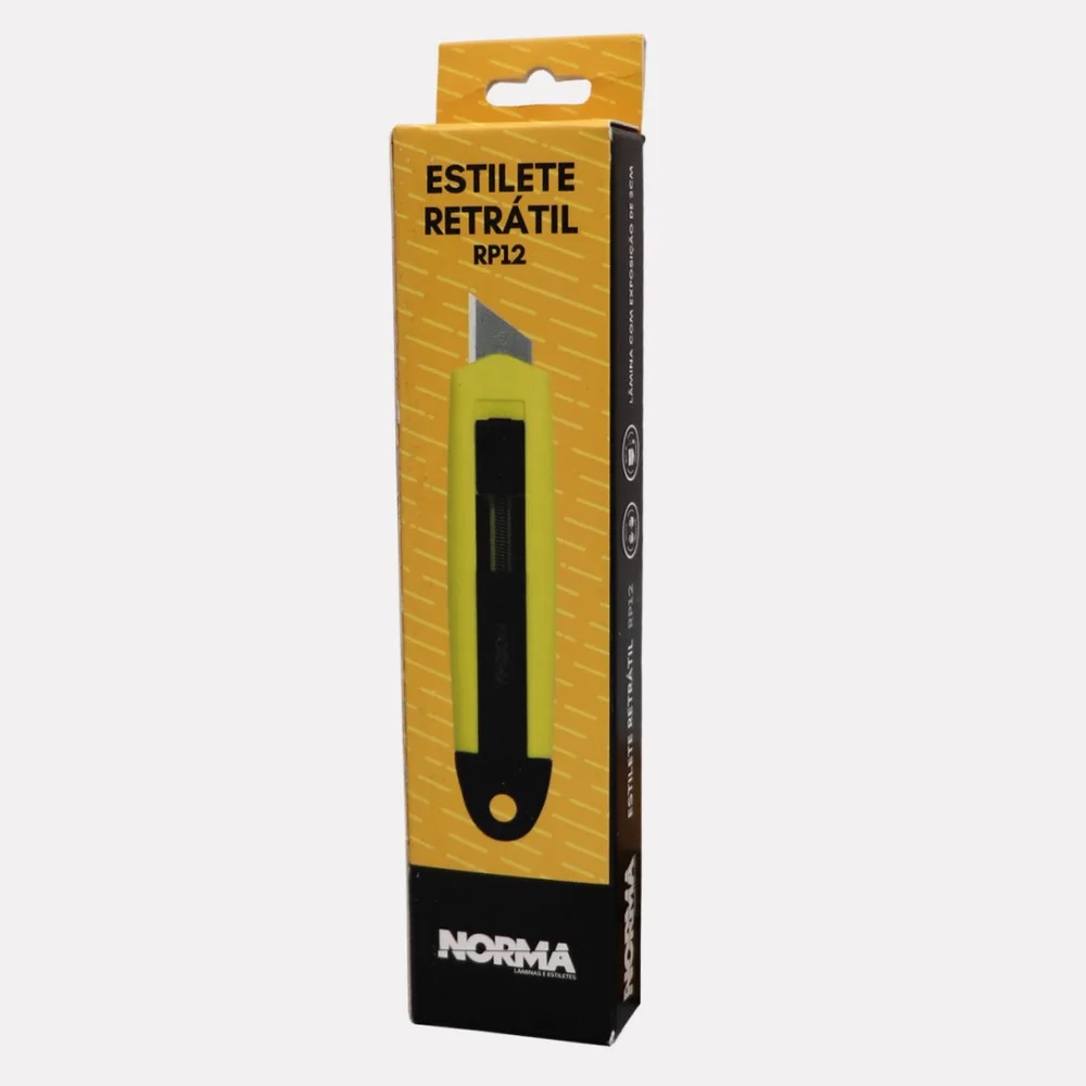 Estilete Retratil Trapezoidal 18MM Norma RP12