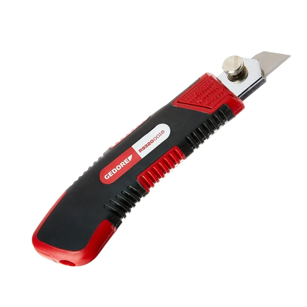 Estilete Retratil Largo Com 5 Laminas 18MM Gedore Red R93200018