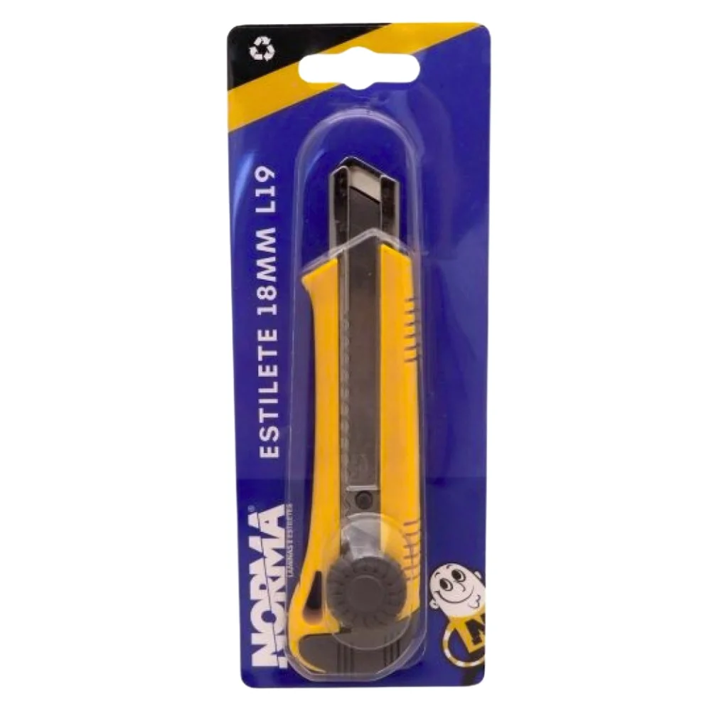 Estilete Retratil Largo Profissional 18MM Norma KDS L19