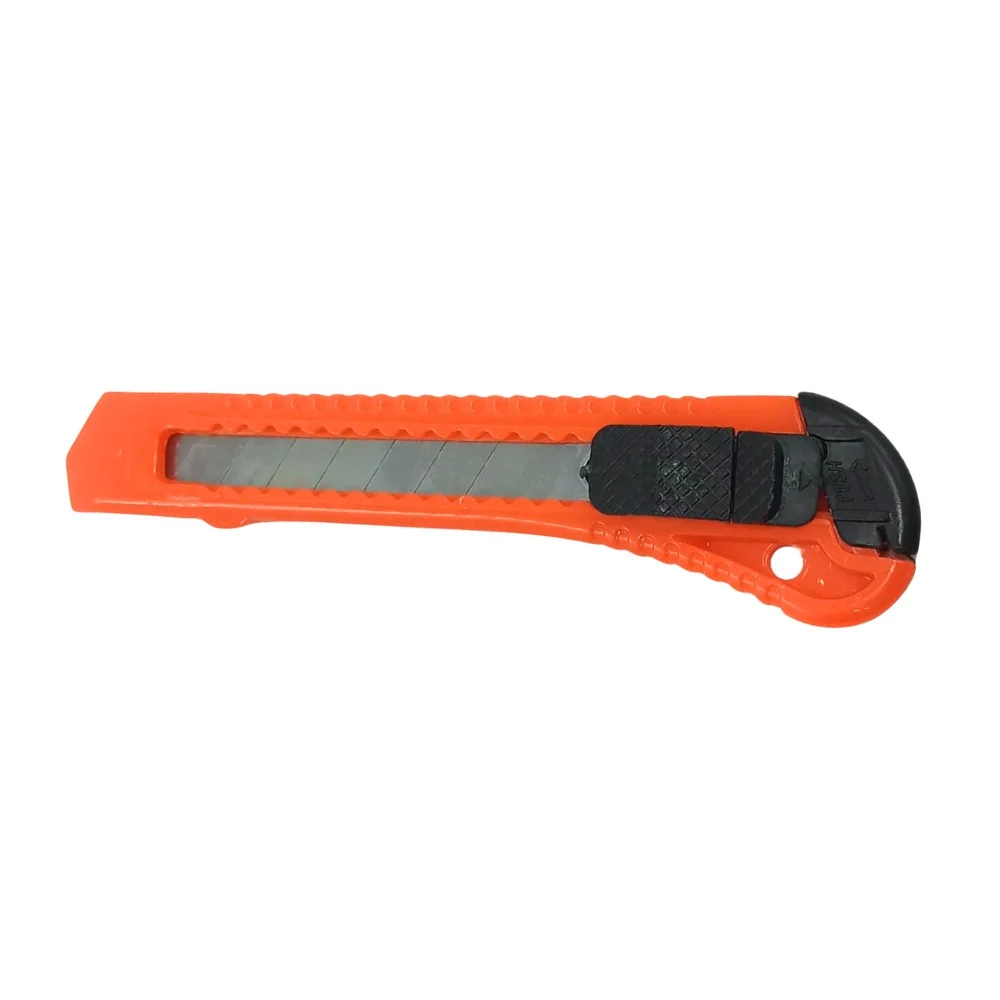 Estilete Retratil Largo Trava Automatica Guia Plastica 18MM Sparta 7897455