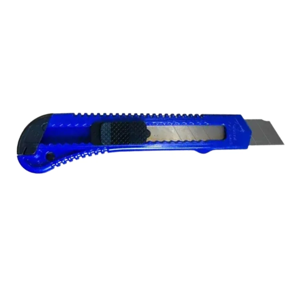 Estilete Retratil Largo Trava Deslizante Guia Plastica 18MM Brasfort 8286