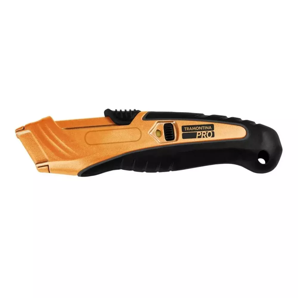 Estilete Retratil Trapezoidal Com Ajuste de Lamina Tramontina Pro 44033/405