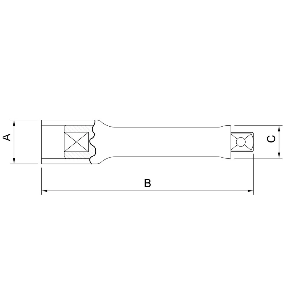 Extensao Isolada para Soquete 1000V Encaixe 1/2" IEC60900 NR10 CRV 1/2X5" Tramontina Pro 44331/005