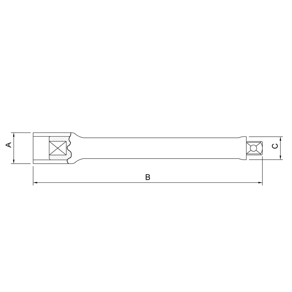 Extensao Isolada para Soquete 1000V Encaixe 1/2" IEC60900 NR10 CRV 1/2X10" Tramontina Pro 44332/010