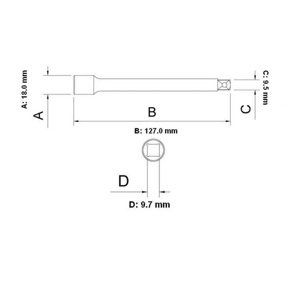 Extensao para Soquete CRV 3/8X5" Tramontina Pro 44821/105