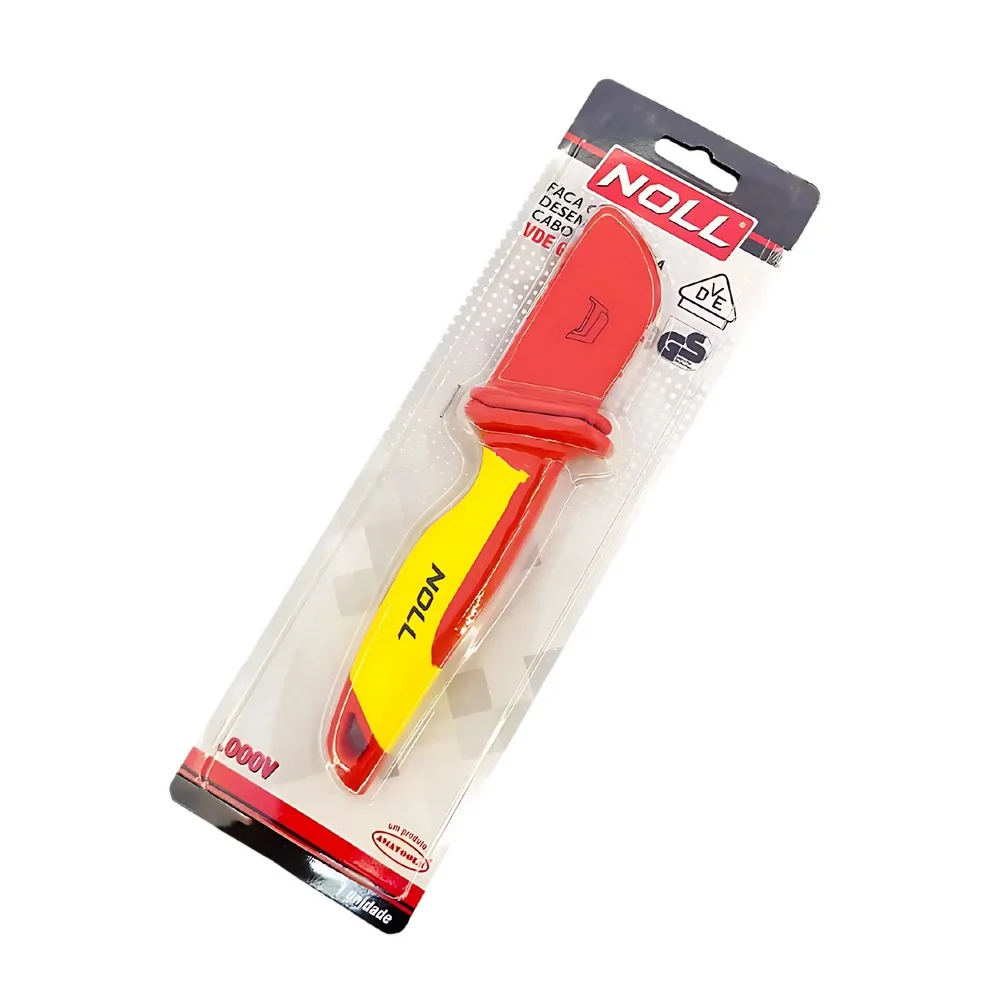 Faca Curva de Desencapar Cabo Isolada 1000V VDE IEC60900 Noll VDE GS