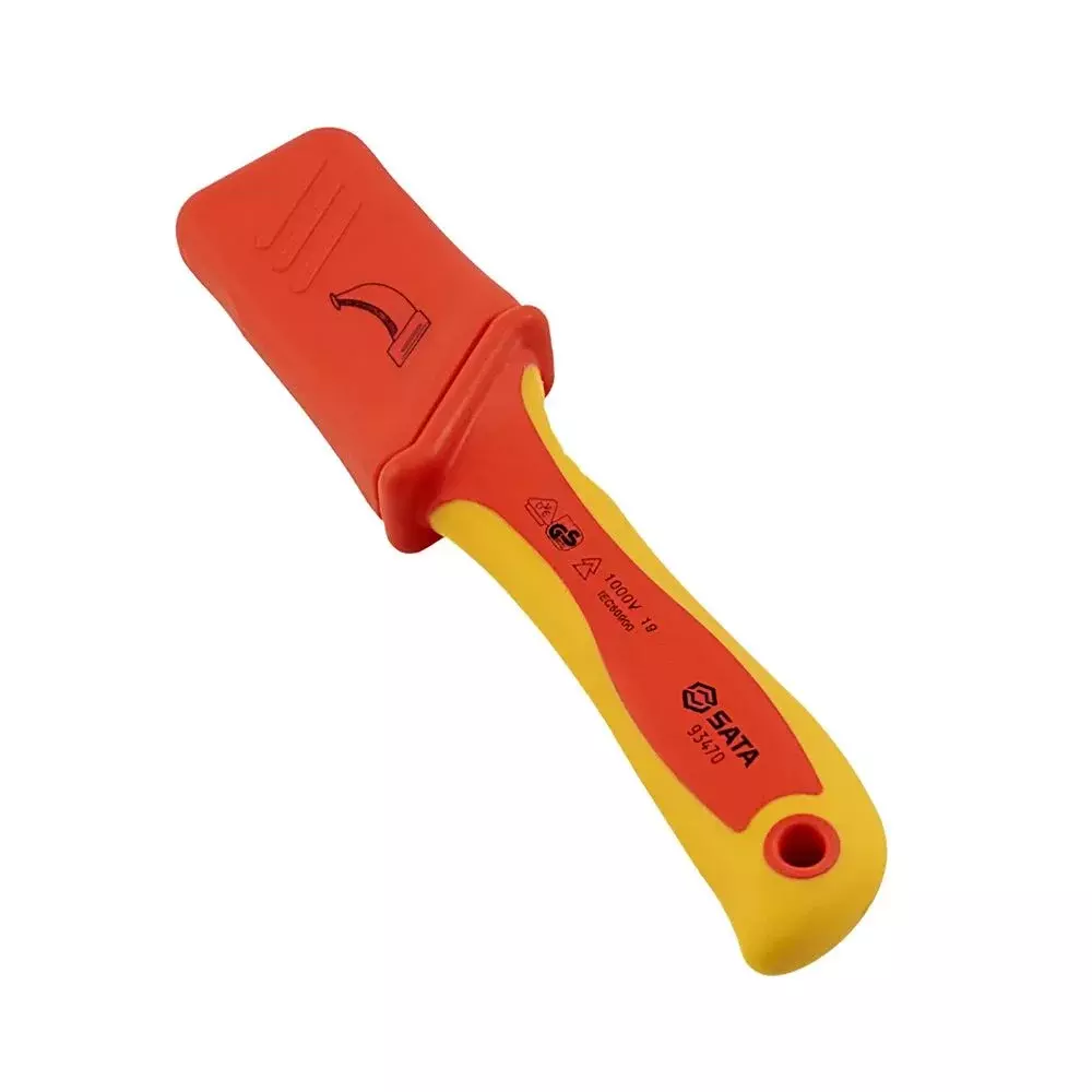 Faca Curva de Desencapar Cabo Isolada 1000V VDE IEC60900 Sata ST93470SC