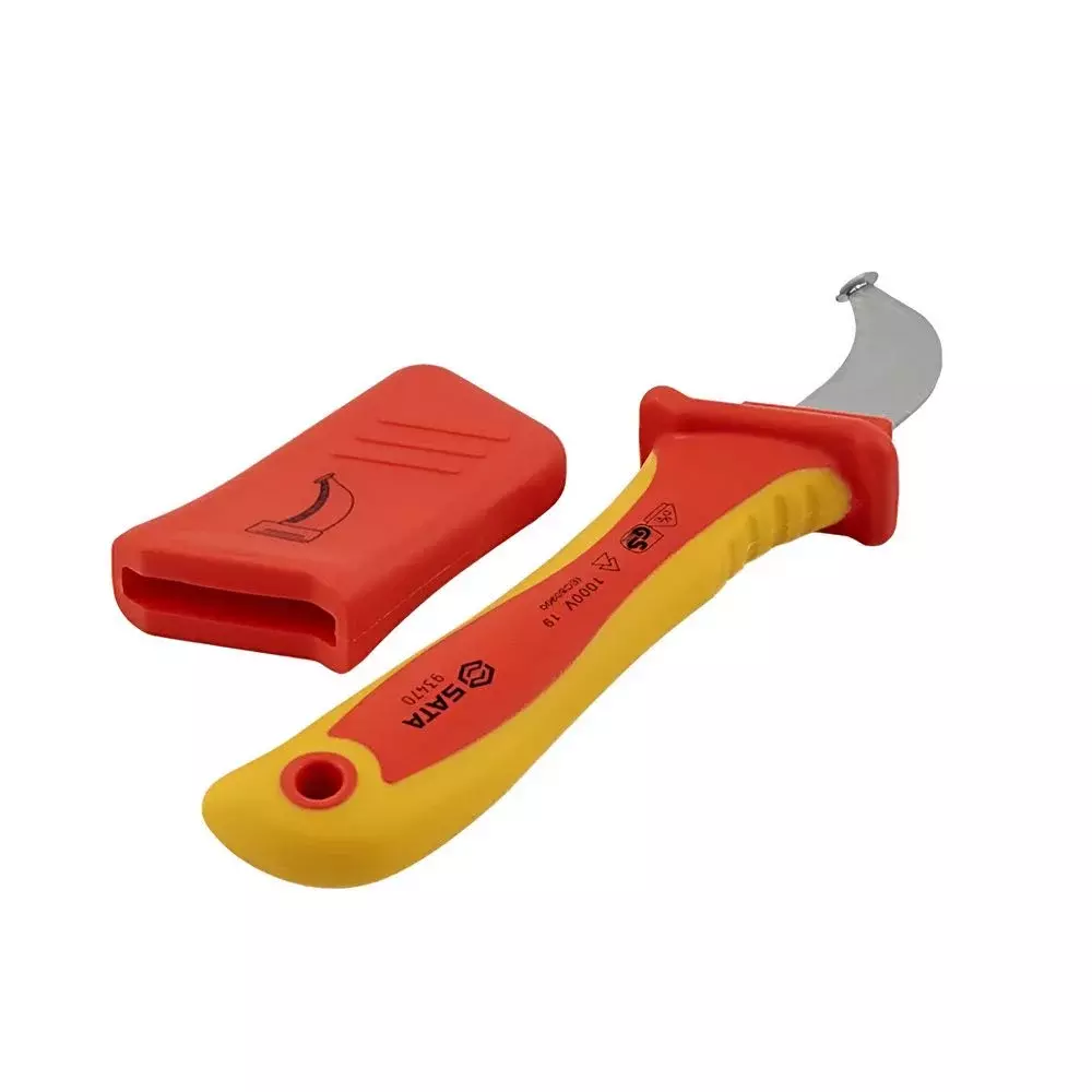 Faca Curva de Desencapar Cabo Isolada 1000V VDE IEC60900 Sata ST93470SC