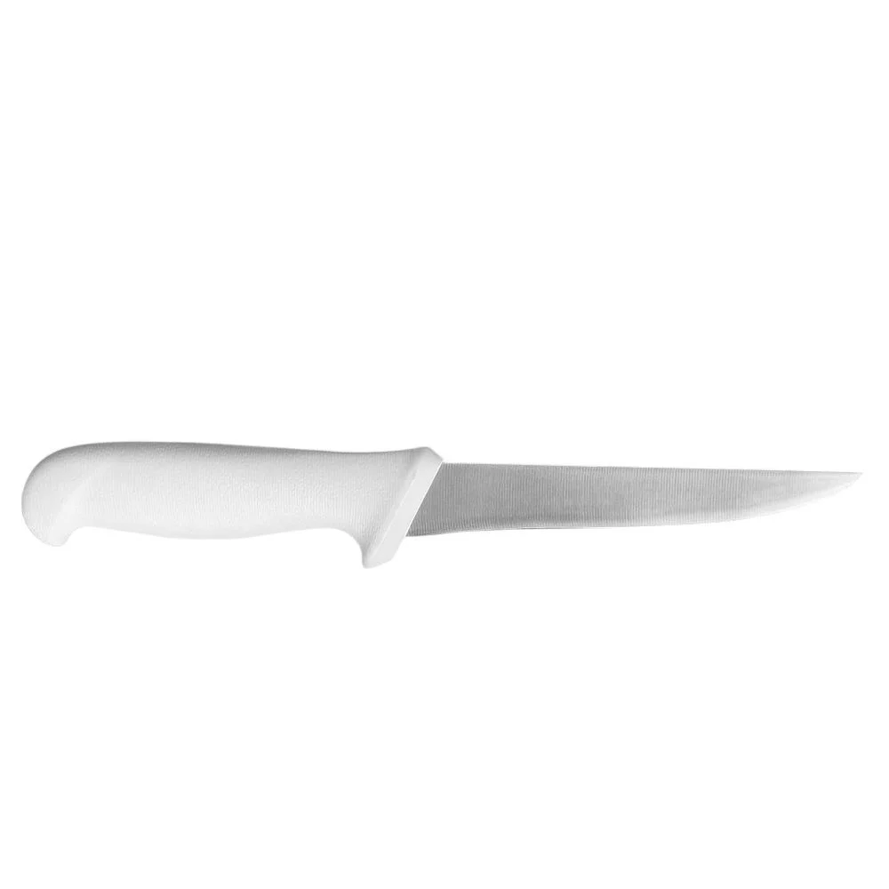 Faca de Desossa Reta Larga Premim Cabo Branco INOX 6" Corneta 7555106