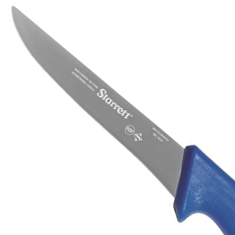 Faca de Desossa Reta Larga Profissional Cabo Azul INOX 6" Starrett BKL103-6