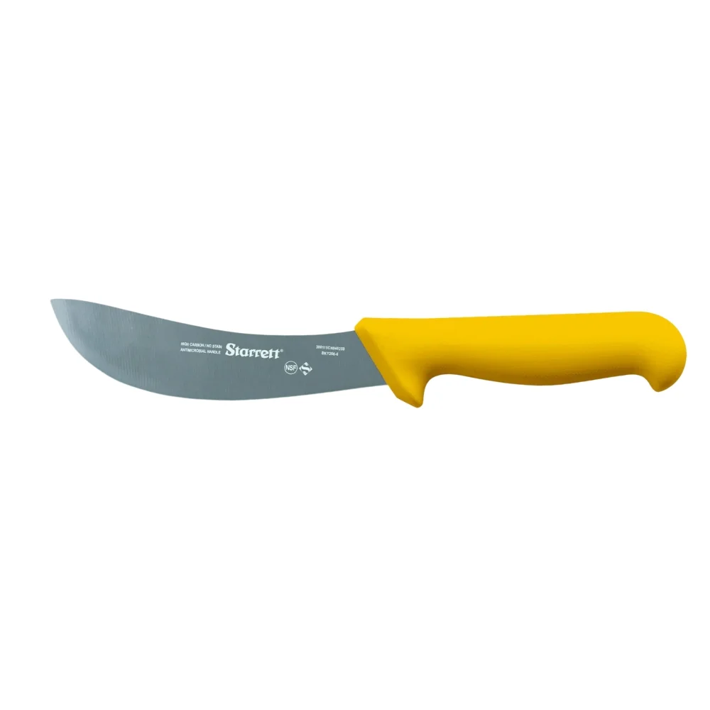 Faca de Refile Aereo Curva Estreita Profissional Cabo Amarelo INOX 6" Starrett BKY206-6