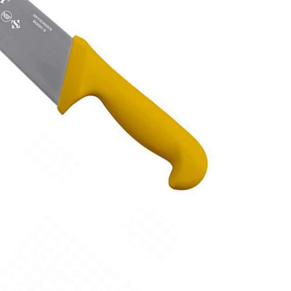 Faca de Refile Aereo Reta Larga Profissional Cabo Amarelo INOX 10" Starrett BKY203-10