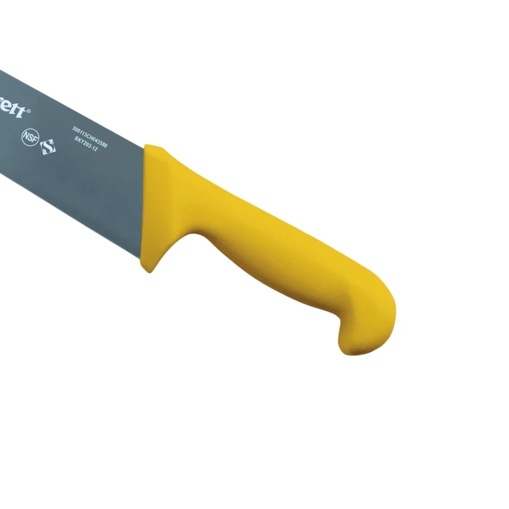 Faca de Refile Aereo Reta Larga Profissional Cabo Amarelo INOX 12" Starrett BKY203-12