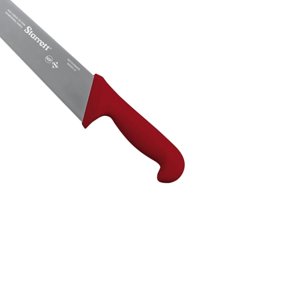 Faca de Refile Aereo Reta Larga Profissional Cabo Vermelho INOX 10" Starrett BKR203-10