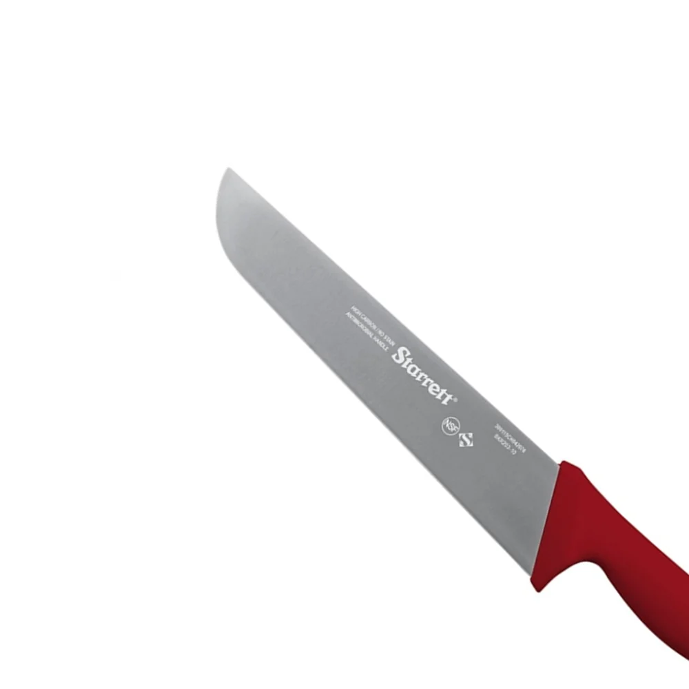 Faca de Refile Aereo Reta Larga Profissional Cabo Vermelho INOX 10" Starrett BKR203-10