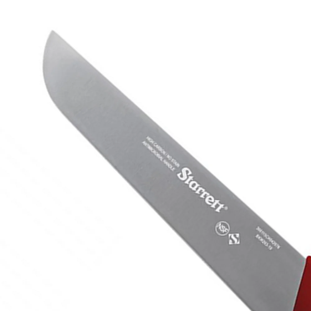 Faca de Refile Aereo Reta Larga Profissional Cabo Vermelho INOX 12" Starrett BKR203-12
