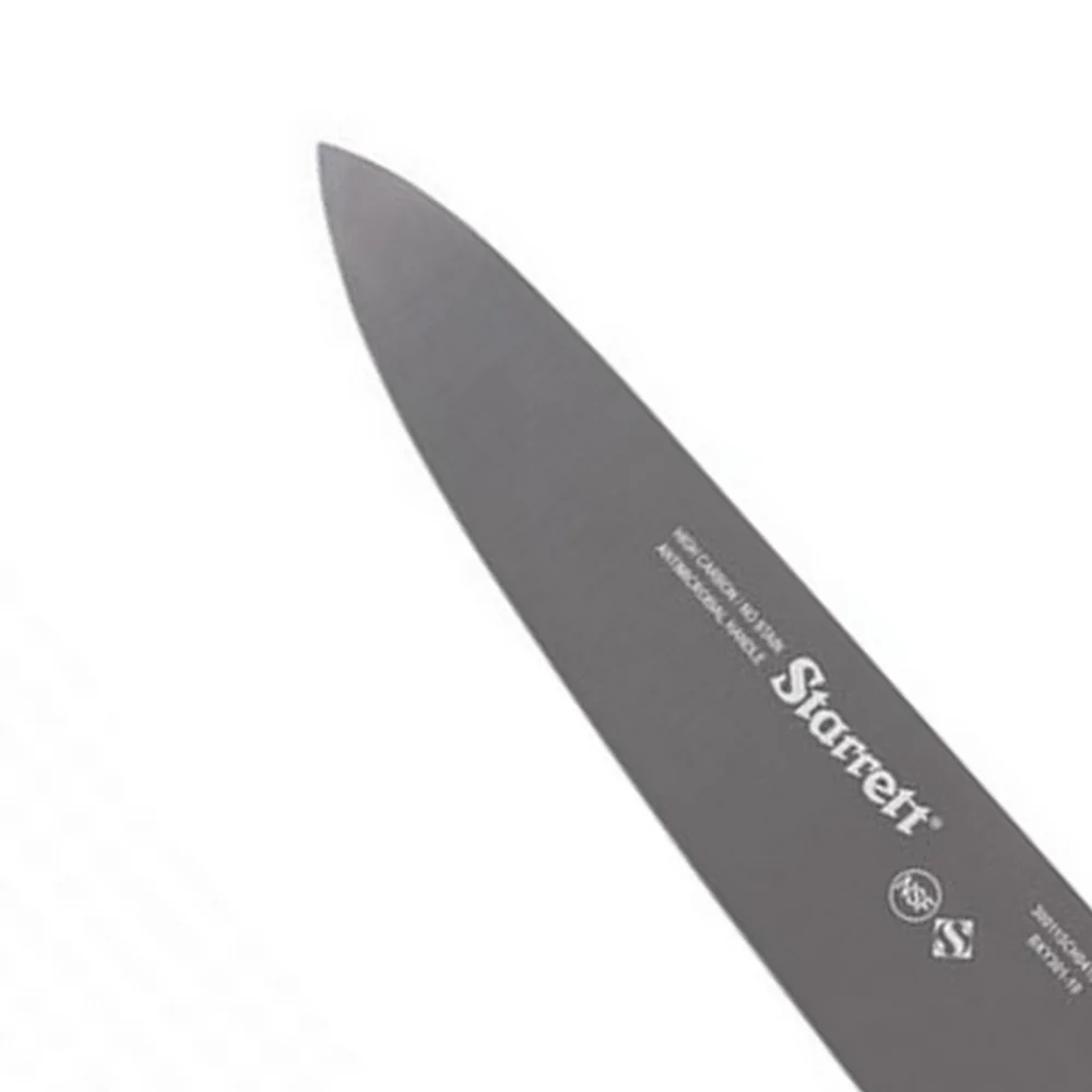 Faca de Refile de Mesa Triangular Larga Profissional Cabo Amarelo INOX 10" Starrett BKY301-10