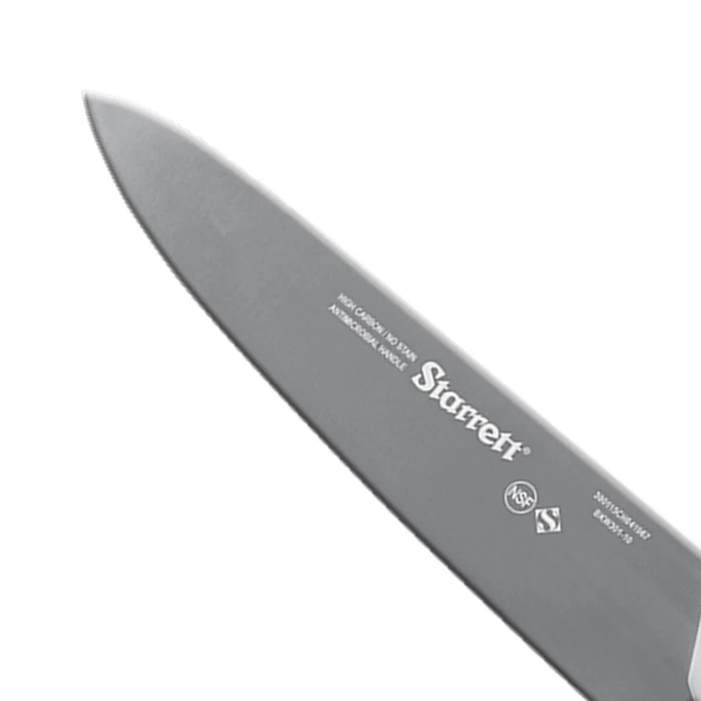 Faca de Refile de Mesa Triangular Larga Profissional Cabo Branco INOX 8" Starrett BKW301-8