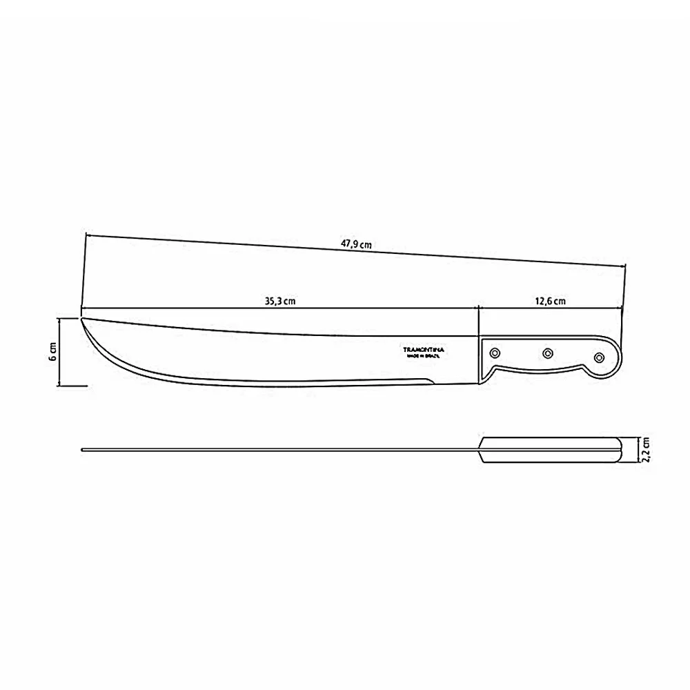 Facao para Mato Com Cabo de Polipropileno 14" Tramontina 26600/014
