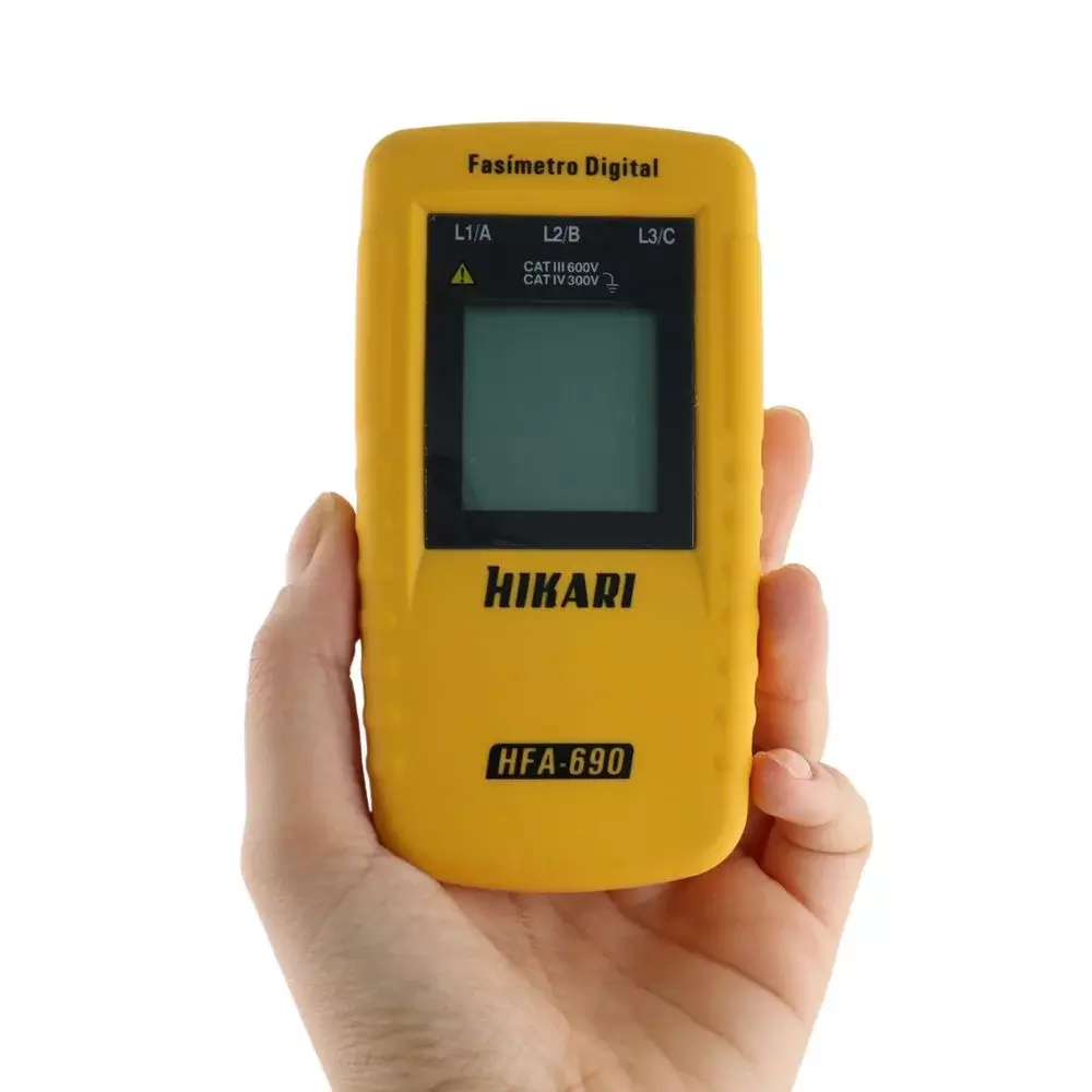 Fasimetro Digital CAT.III 600V 40-690V Hikari HFA-690