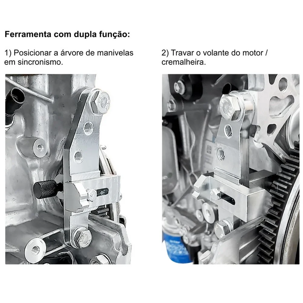 Ferramenta Sincronismo Arvore de Manivelas Motor GM 1.0 e 1.2 12V Turbo 3 Cilindros Raven 131018