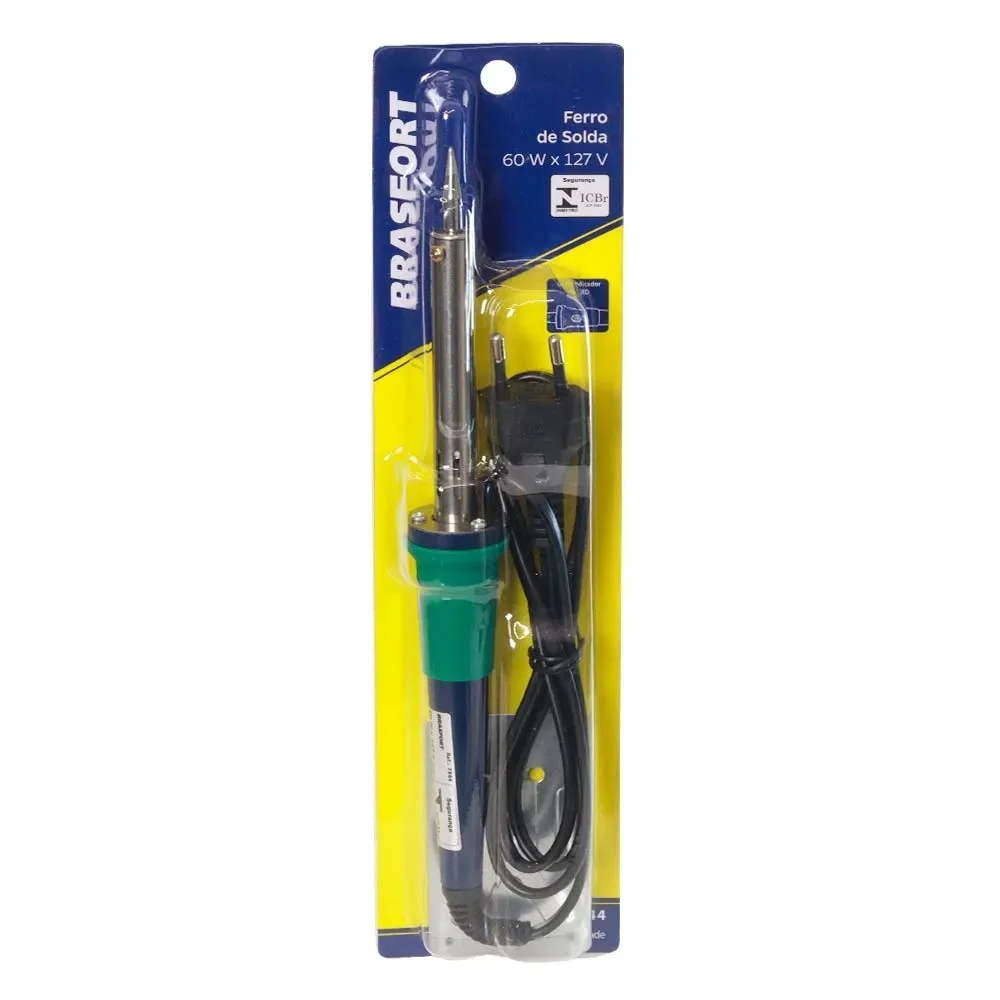 Ferro de Solda Reto 110V 60W Brasfort 7344